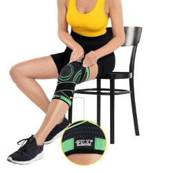 Set 2 Genunchiere Elastice Ajustabile Cu Bretele si Compresie