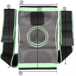 Set 2 Genunchiere Elastice Ajustabile Cu Bretele si Compresie