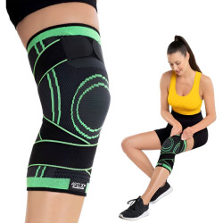 Set 2 Genunchiere Elastice Ajustabile Cu Bretele si Compresie