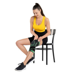 Set 2 Genunchiere Elastice Ajustabile Cu Bretele si Compresie